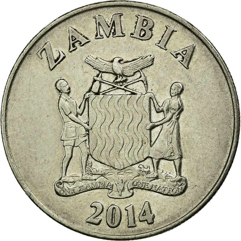 Coin, Zambia, Kwacha, 2014, British Royal Mint, EF(40-45), Copper-nickel