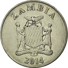 Coin, Zambia, Kwacha, 2014, British Royal Mint, EF(40-45), Copper-nickel