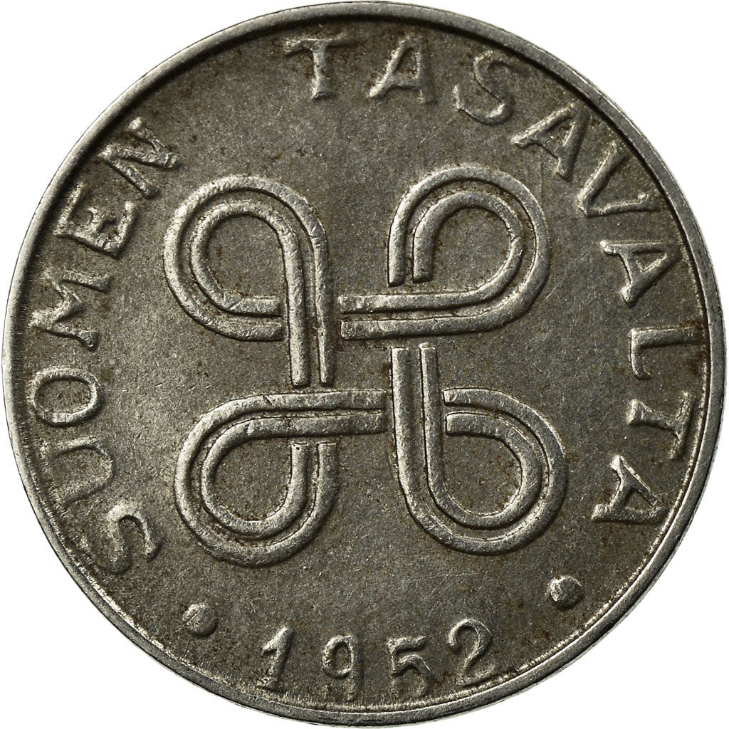 Moneta, Finlandia, Markka, 1952, BB, Ferro, KM:36