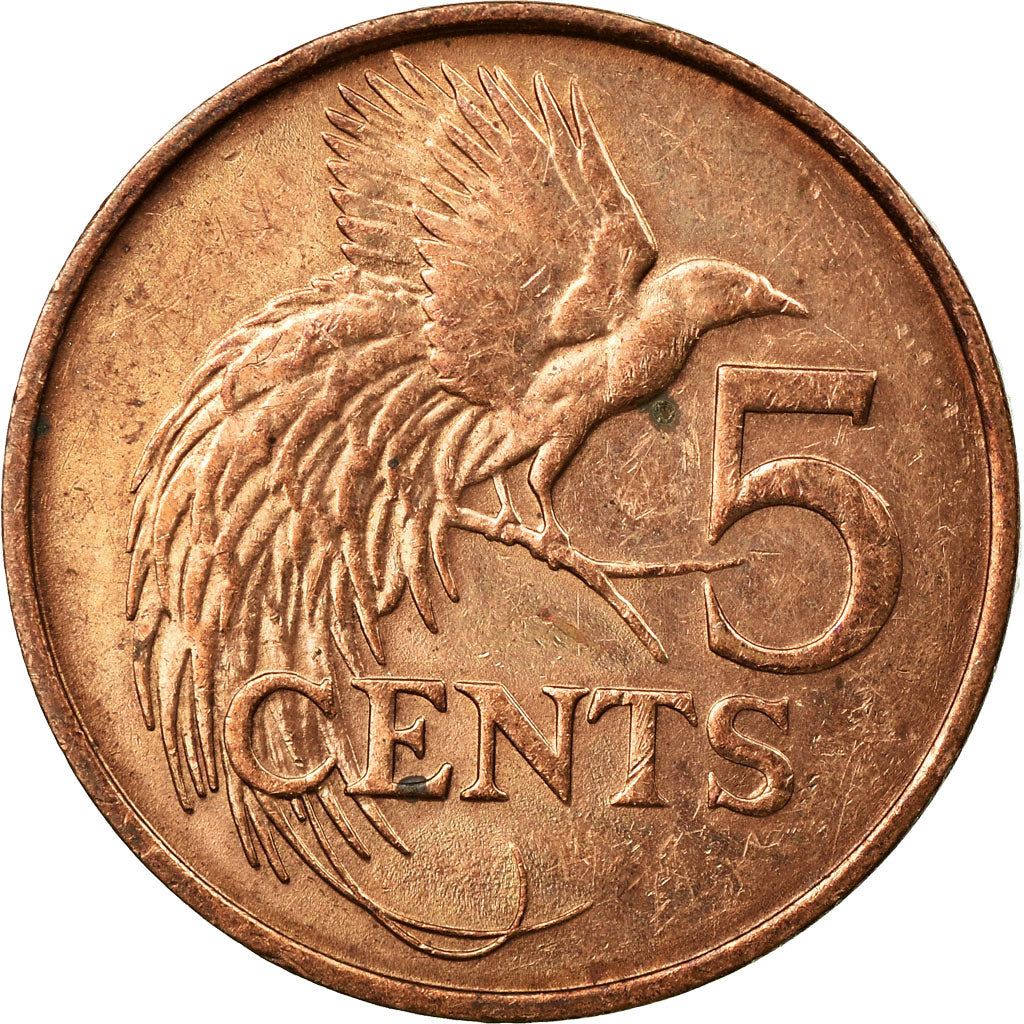 Coin, TRINIDAD & TOBAGO, 5 Cents, 1979, Franklin Mint, VF(30-35), Bronze, KM:30