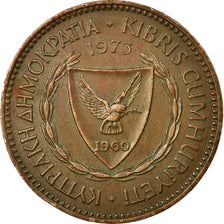 Coin, Cyprus, 5 Mils, 1973, EF(40-45), Bronze, KM:39