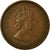 Moneda, Chipre, 3 Mils, 1955, MBC, Bronce, KM:33