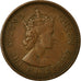 Moneda, Chipre, 3 Mils, 1955, MBC, Bronce, KM:33