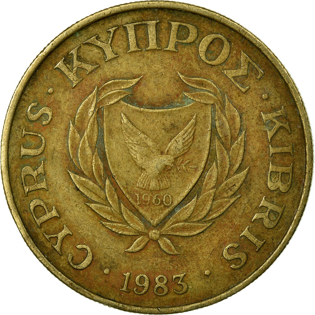Monnaie, Chypre, 10 Cents, 1983, TB, Nickel-brass, KM:56.1