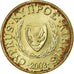 Moneda, Chipre, Cent, 2003, BC+, Níquel - latón, KM:53.3