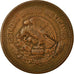 Moneta, Messico, 20 Centavos, 1944, Mexico City, BB, Bronzo, KM:439