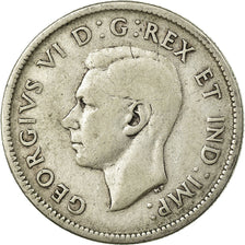 Coin, Canada, George VI, 25 Cents, 1938, Royal Canadian Mint, Ottawa, VF(30-35)