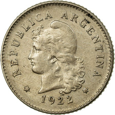 Coin, Argentina, 10 Centavos, 1922, VF(30-35), Copper-nickel, KM:35