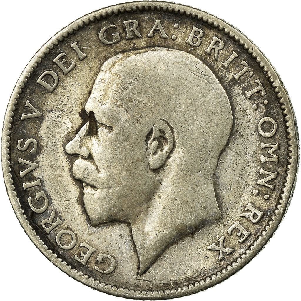 Coin, Great Britain, George V, 6 Pence, 1924, EF(40-45), Silver, KM:815a.1