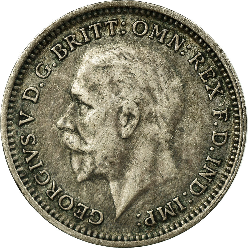 Coin, Great Britain, George V, 3 Pence, 1928, VF(30-35), Silver, KM:831