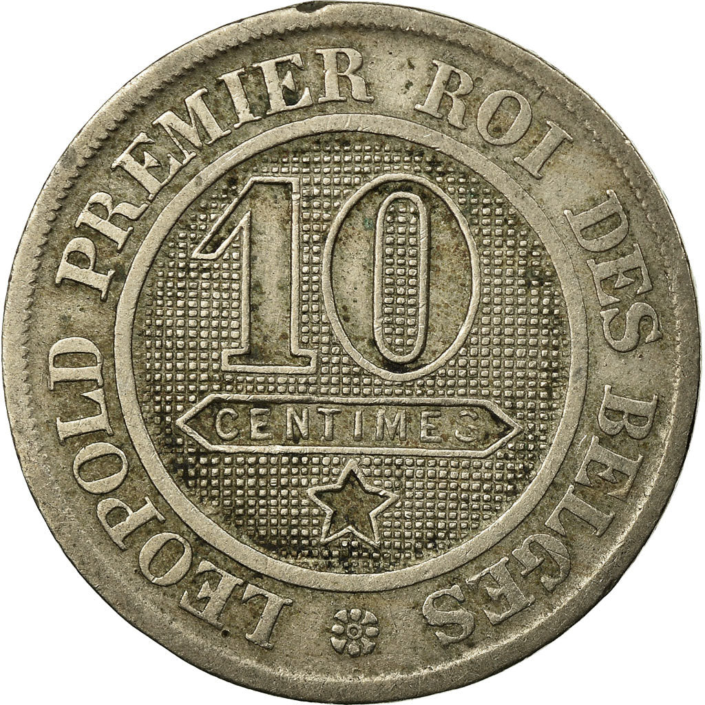 Munten, België, Leopold I, 10 Centimes, 1862, FR+, Copper-nickel, KM:22