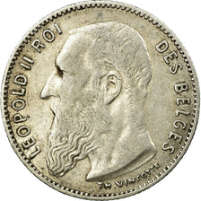 Moneta, Belgio, 50 Centimes, 1909, MB+, Argento, KM:60.1