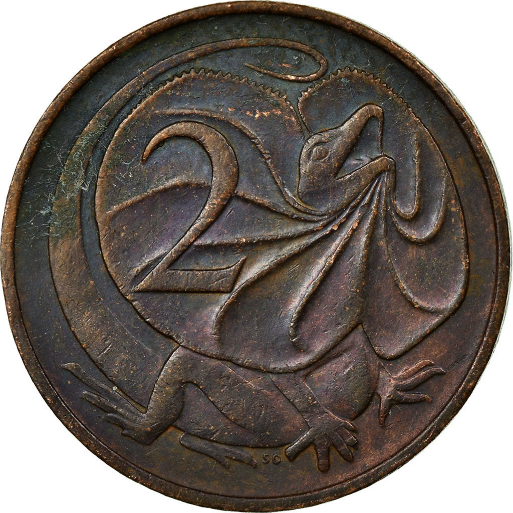 Munten, Australië, Elizabeth II, 2 Cents, 1966, Melbourne, FR+, Bronze, KM:63