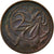 Moneda, Australia, Elizabeth II, 2 Cents, 1966, Melbourne, BC+, Bronce, KM:63
