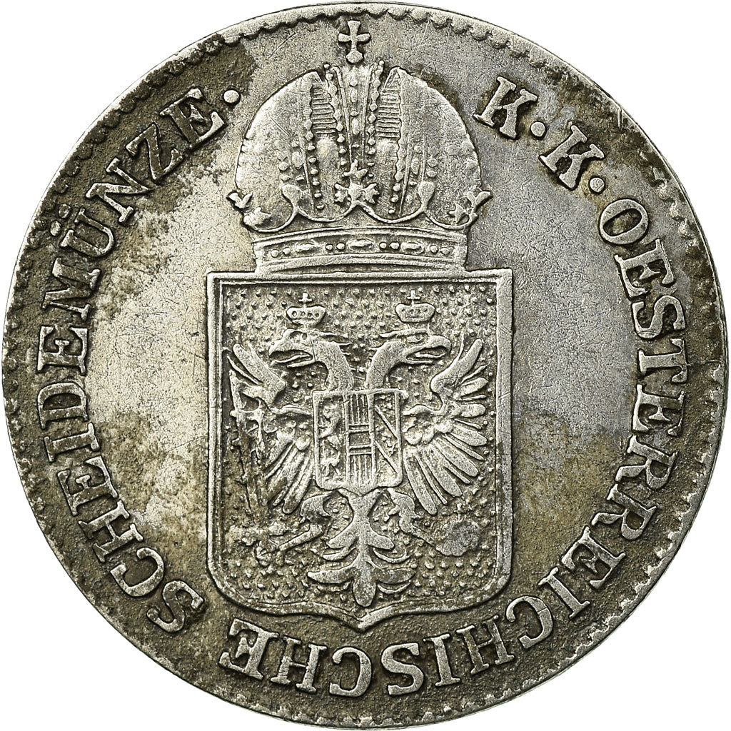 Coin, Austria, Franz Joseph I, 6 Kreuzer, 1849, VF(20-25), Silver, KM:2200