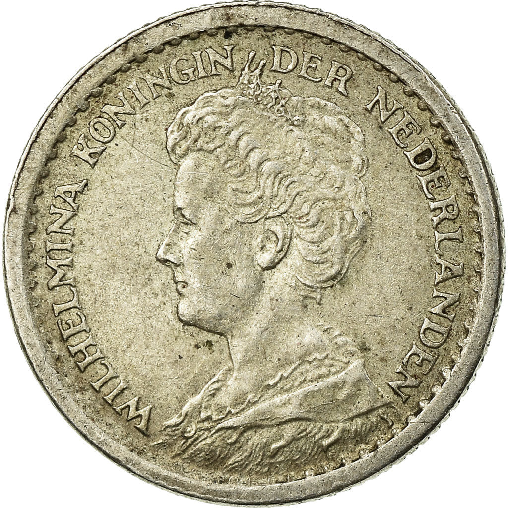 Coin, Netherlands, Wilhelmina I, 10 Cents, 1913, EF(40-45), Silver, KM:145