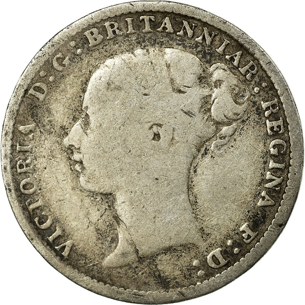 Coin, Great Britain, Victoria, 3 Pence, 1885, VF(30-35), Silver, KM:730
