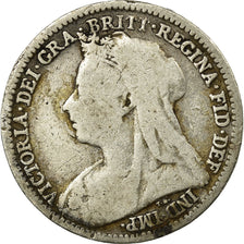 Coin, Great Britain, Victoria, 3 Pence, 1900, VF(30-35), Silver, KM:777