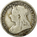 Munten, Groot Bretagne, Victoria, 3 Pence, 1900, FR+, Zilver, KM:777