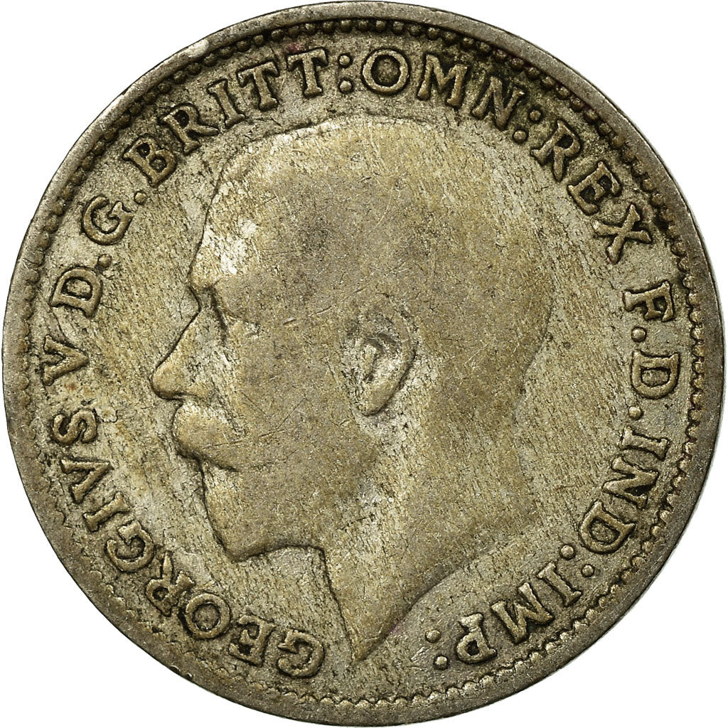 Coin, Great Britain, George V, 3 Pence, 1920, VF(30-35), Silver, KM:813