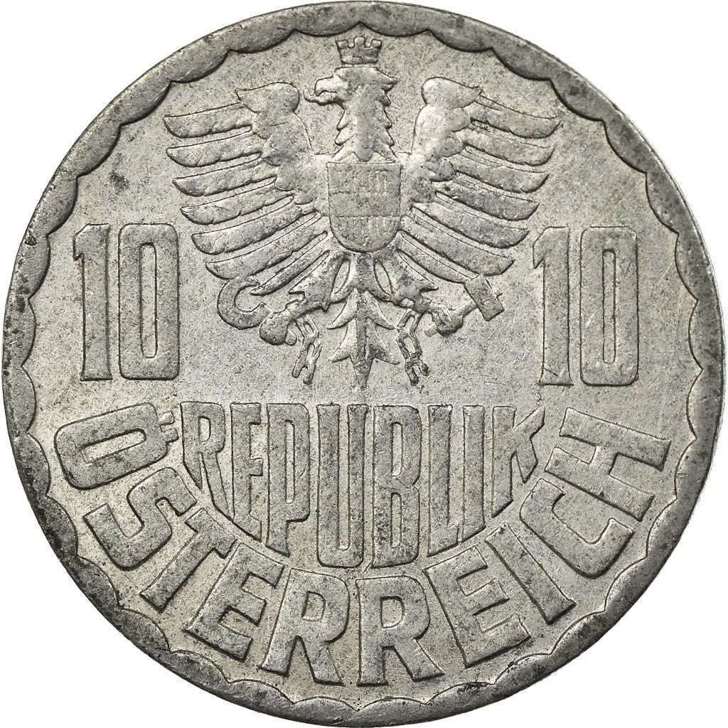 Munten, Oostenrijk, 10 Groschen, 1967, Vienna, FR+, Aluminium, KM:2878
