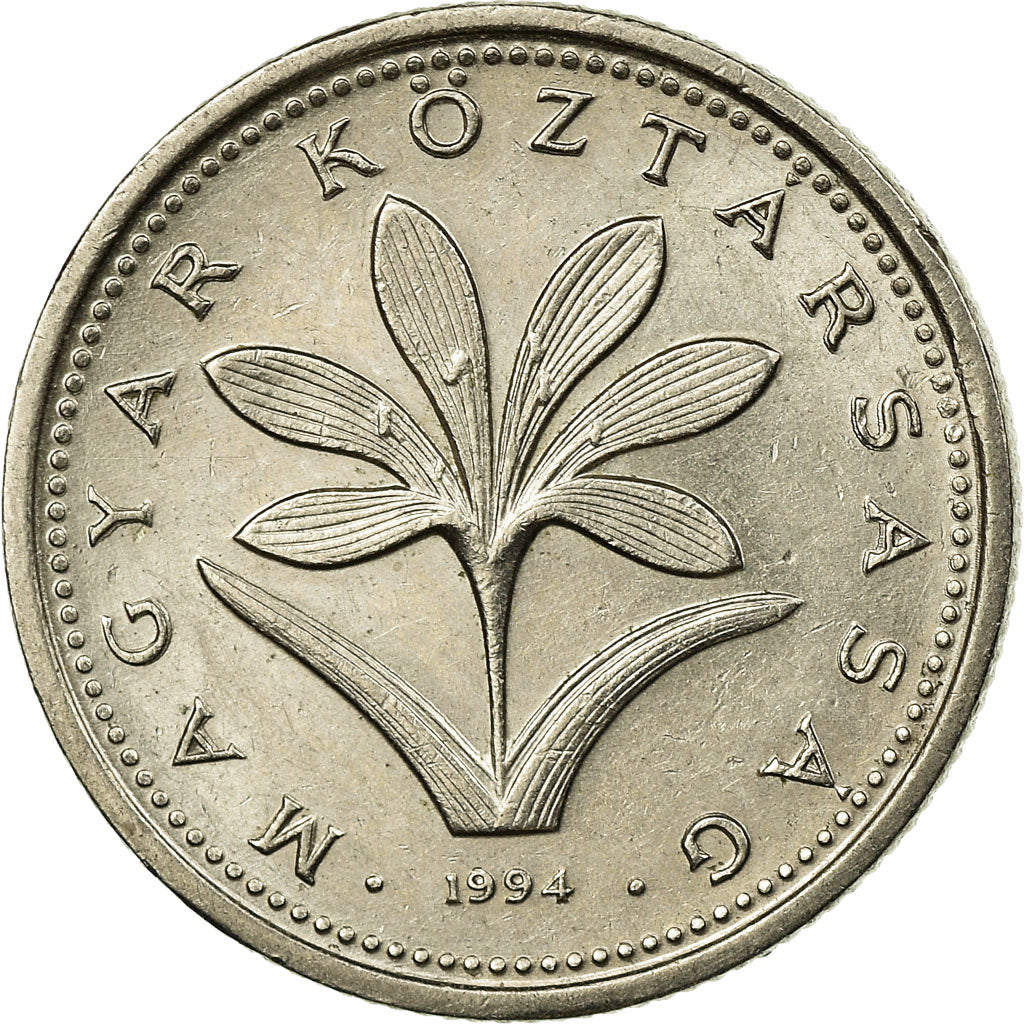 Coin, Hungary, 2 Forint, 1994, Budapest, VF(30-35), Copper-nickel, KM:693