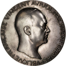 France, Medal, Art Déco, Vincent Auriol, Président de la République, Poisson