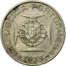 Coin, Mozambique, 5 Escudos, 1935, EF(40-45), Silver, KM:62