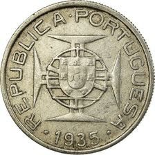 Moneta, Mozambico, 5 Escudos, 1935, MB+, Argento, KM:62