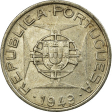 Münze, Mosambik, 5 Escudos, 1949, SS, Silber, KM:69