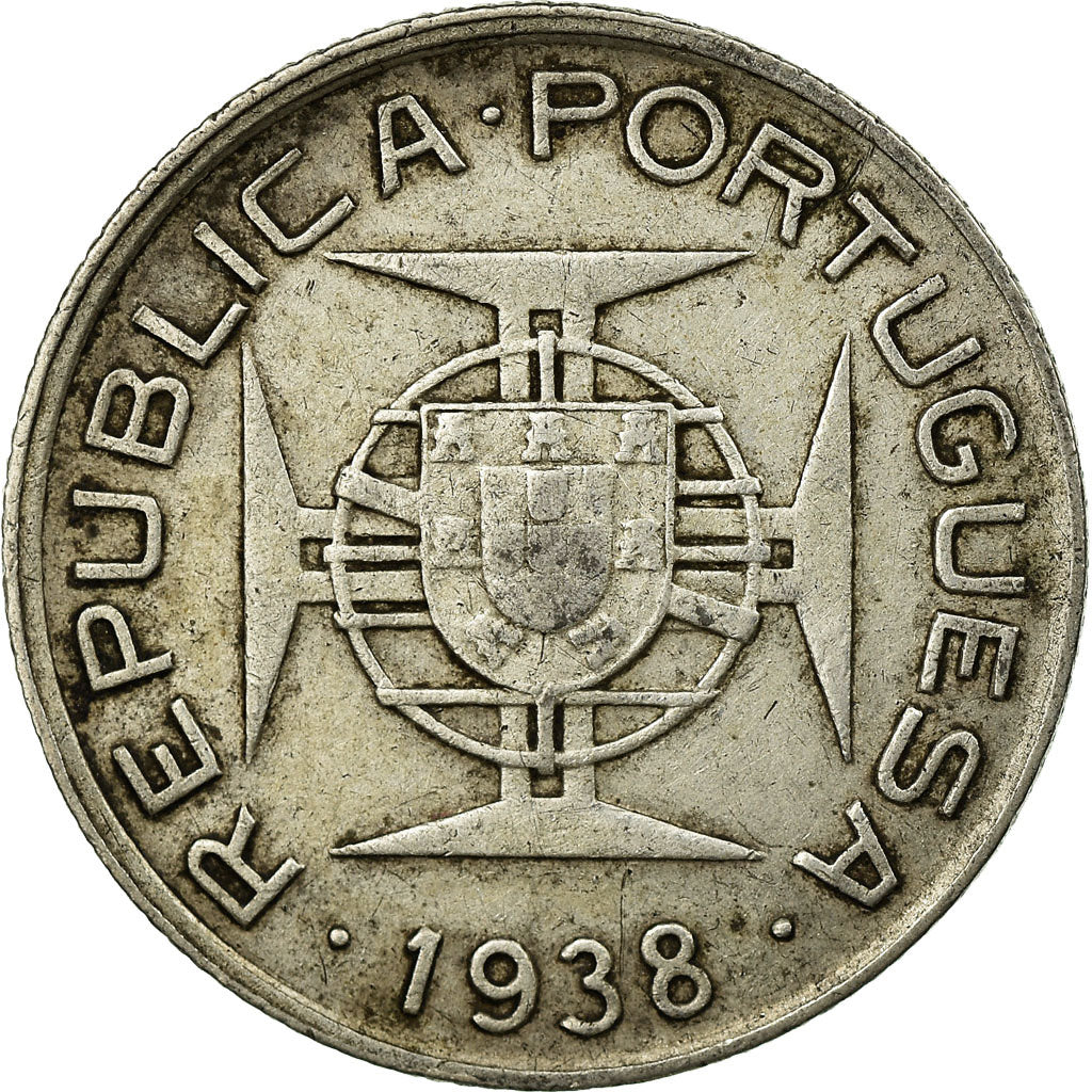 Moneta, Mozambico, 2-1/2 Escudos, 1938, BB, Argento, KM:68