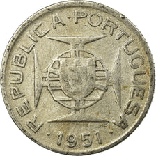 Coin, Mozambique, 2-1/2 Escudos, 1951, VF(30-35), Silver, KM:68