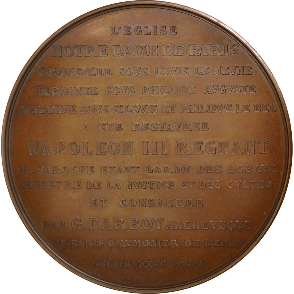 Eglise Notre Dame de Paris, Médaille