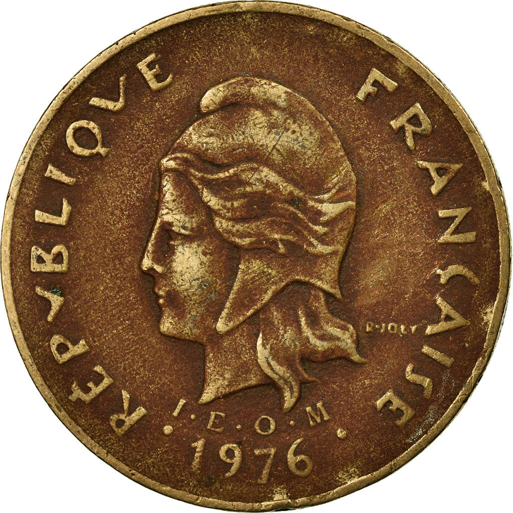Coin, French Polynesia, 100 Francs, 1976, Paris, VF(30-35), Nickel-Bronze, KM:14
