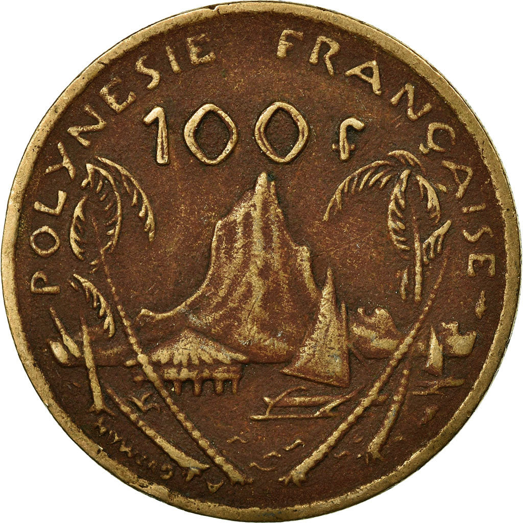 Coin, French Polynesia, 100 Francs, 1976, Paris, VF(30-35), Nickel-Bronze, KM:14