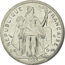 Coin, French Polynesia, Franc, 2003, Paris, EF(40-45), Aluminum, KM:11