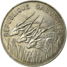 Coin, Gabon, 100 Francs, 1984, Paris, EF(40-45), Nickel, KM:13