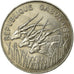 Coin, Gabon, 100 Francs, 1984, Paris, EF(40-45), Nickel, KM:13