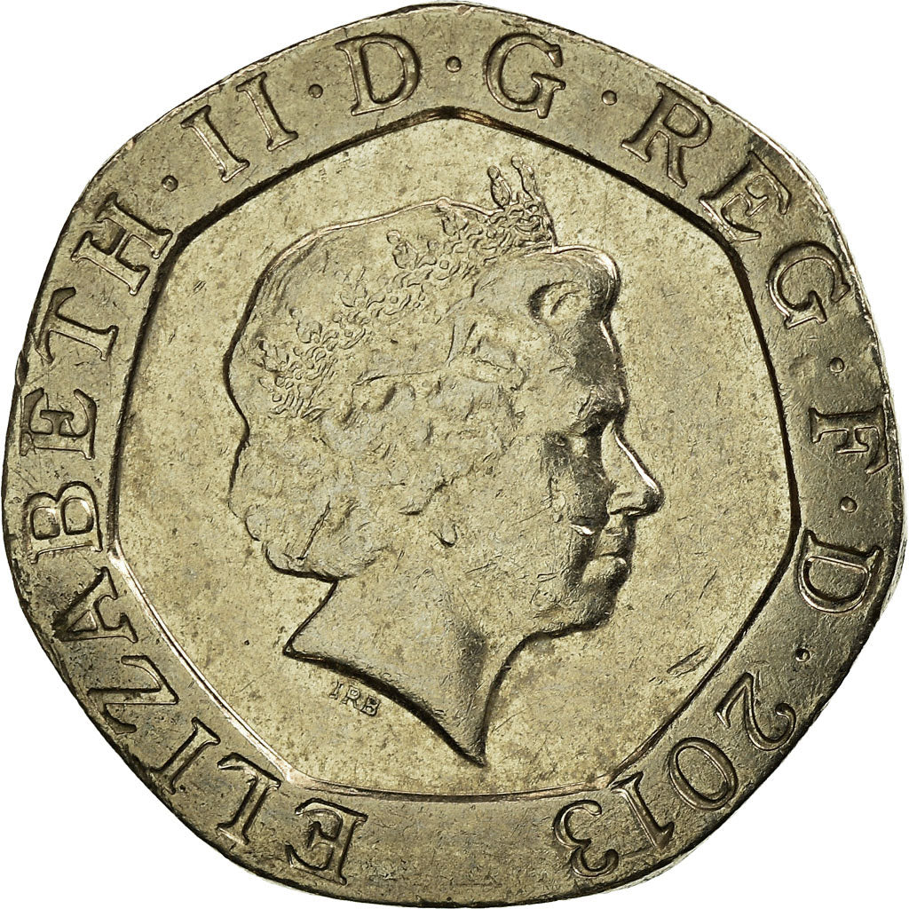 Coin, Great Britain, Elizabeth II, 20 Pence, 2013, EF(40-45), Copper-nickel