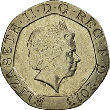 Coin, Great Britain, Elizabeth II, 20 Pence, 2013, EF(40-45), Copper-nickel
