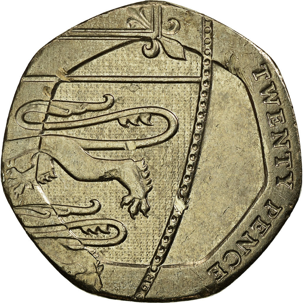 Coin, Great Britain, Elizabeth II, 20 Pence, 2013, EF(40-45), Copper-nickel