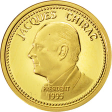 France, Médaille, Jacques Chirac, Elections Présidentielles, 1995, FDC, Or
