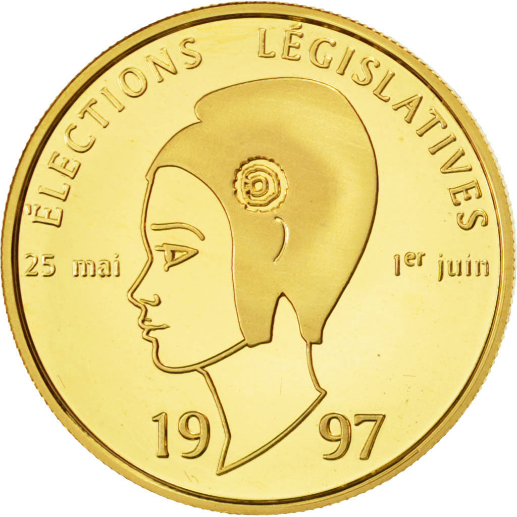France, Médaille, Politique, Elections Législatives, 1997, FDC, Or