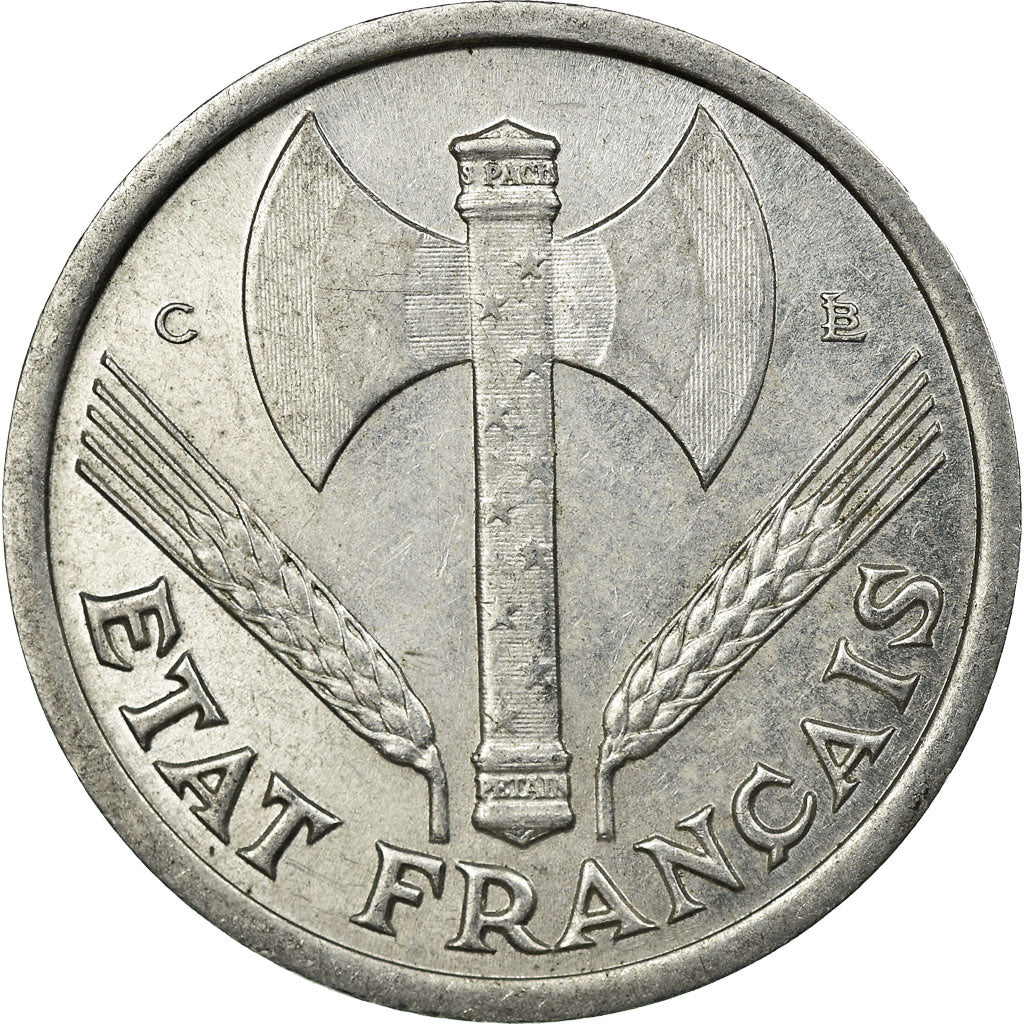 Coin, France, Bazor, Franc, 1944, Castelsarrasin, EF(40-45), Aluminum, KM:902.3
