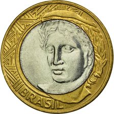 Coin, Brazil, Real, 2009, Rio de Janeiro, EF(40-45), Bi-Metallic, KM:652a