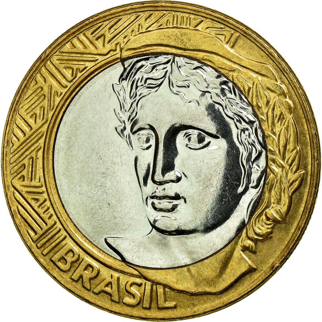 Coin, Brazil, Real, 2013, Rio de Janeiro, EF(40-45), Bi-Metallic, KM:652a