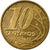 Coin, Brazil, 10 Centavos, 2013, EF(40-45), Bronze Plated Steel, KM:649.2