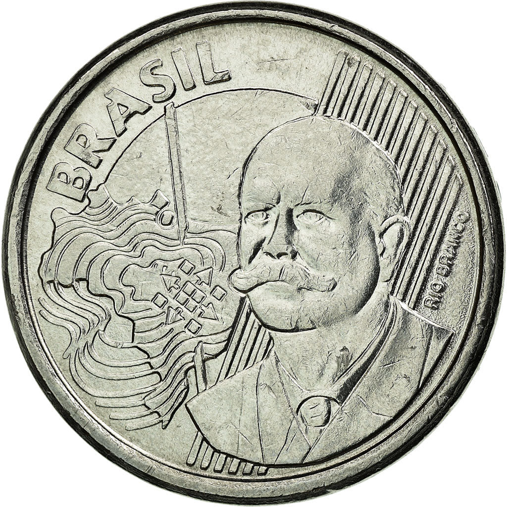 Coin, Brazil, 50 Centavos, 2013, EF(40-45), Stainless Steel, KM:651a
