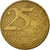 Coin, Brazil, 25 Centavos, 2007, EF(40-45), Bronze Plated Steel, KM:650
