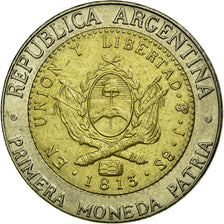 Coin, Argentina, Peso, 2010, EF(40-45), Bi-Metallic, KM:112.1